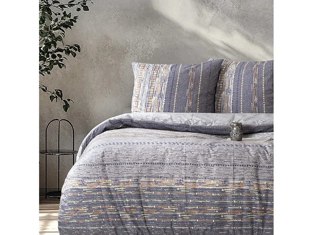 Set letto matrimoniale 200x200 cm+2 federe 65x65 cm 100% cotone