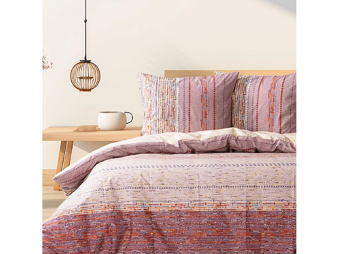 Set letto matrimoniale 200x200 cm+2 federe 65x65 cm 100% cotone