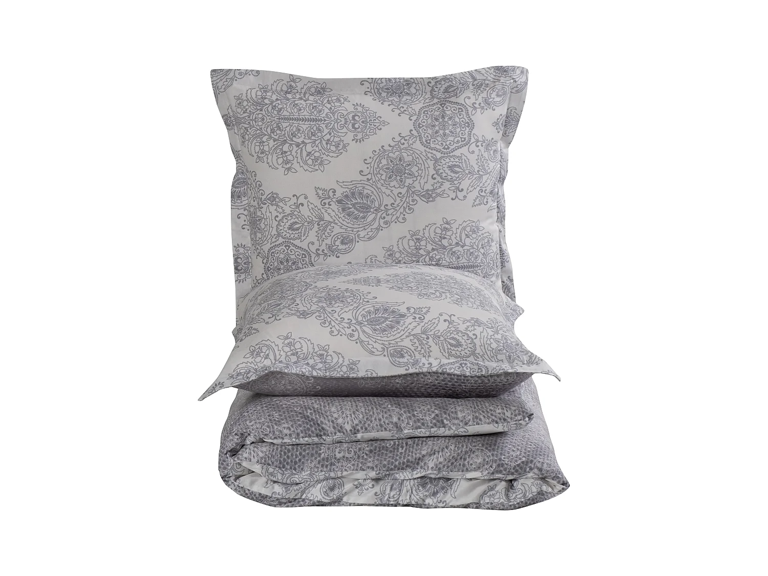 Set letto singolo 140x200 cm+ 1 federa 63x63 cm in raso di cotone