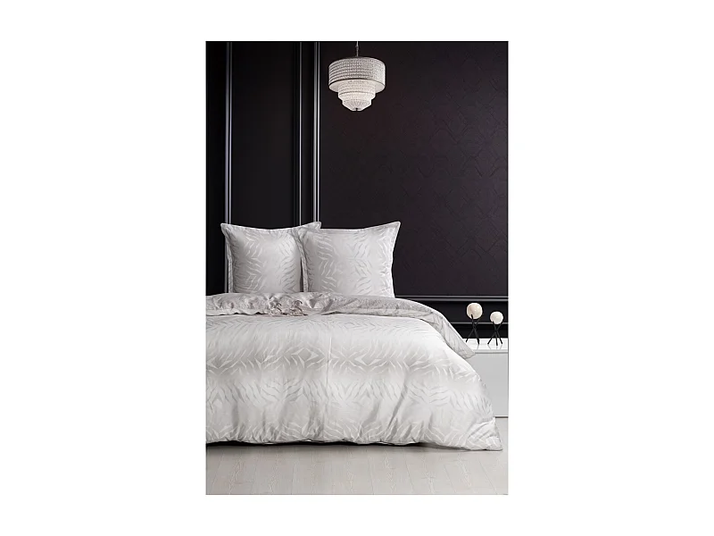 Jogo de cama para 2 pessoas 1 capa de edredão 240x220 cm+2 Fronhas 63x63 cm em cetim de algodão