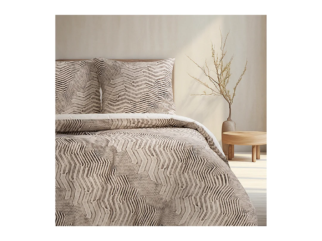 Juego de funda de edredón +funda de almohada 100% algodón "Delda"