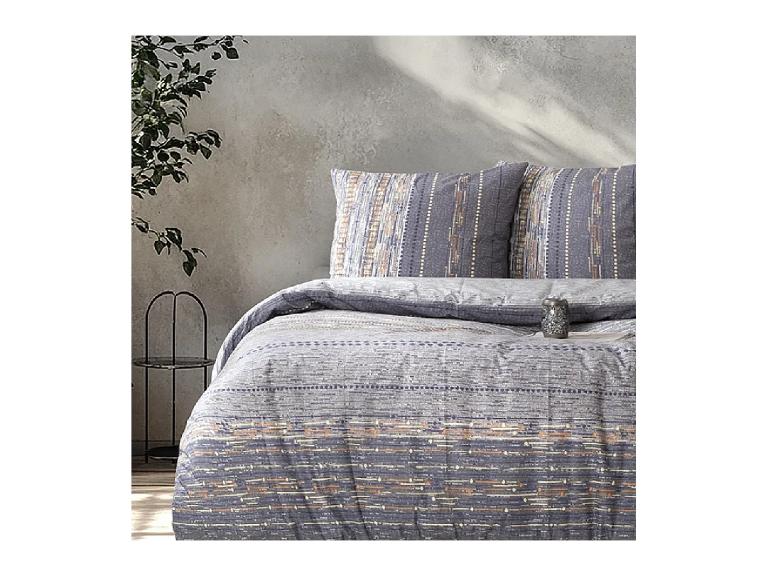 Juego de funda de edredón +funda de almohada 100% algodón "Efonte stone"