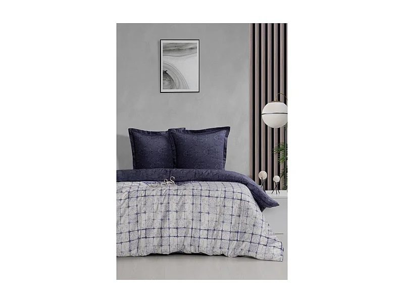 Jogo de cama para 2 pessoas 1 capa de edredão 200x200 cm+2 Fronhas 63x63 cm em cetim de algodão