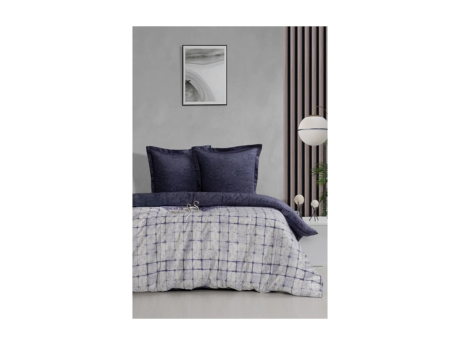 Jogo de cama para 2 pessoas 1 capa de edredão 200x200 cm+2 Fronhas 63x63 cm em cetim de algodão