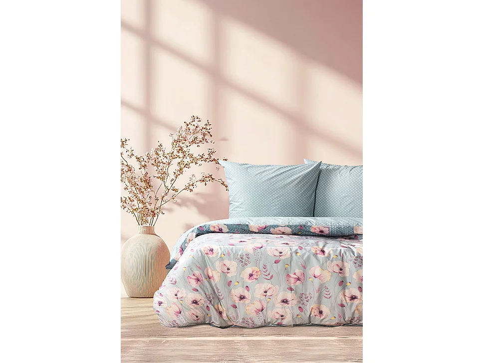 Jogo de cama para 2 pessoas 1 capa de edredão 200x200 cm+2 Fronhas 65x65 cm algodão