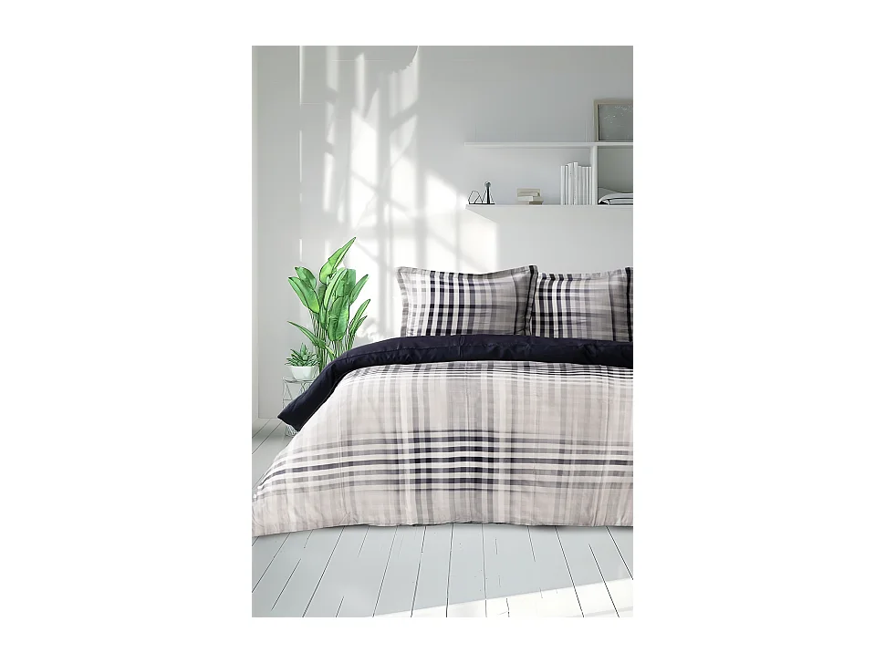 Housse de couette + taie(s) oreiller satin de coton "Gloven"
