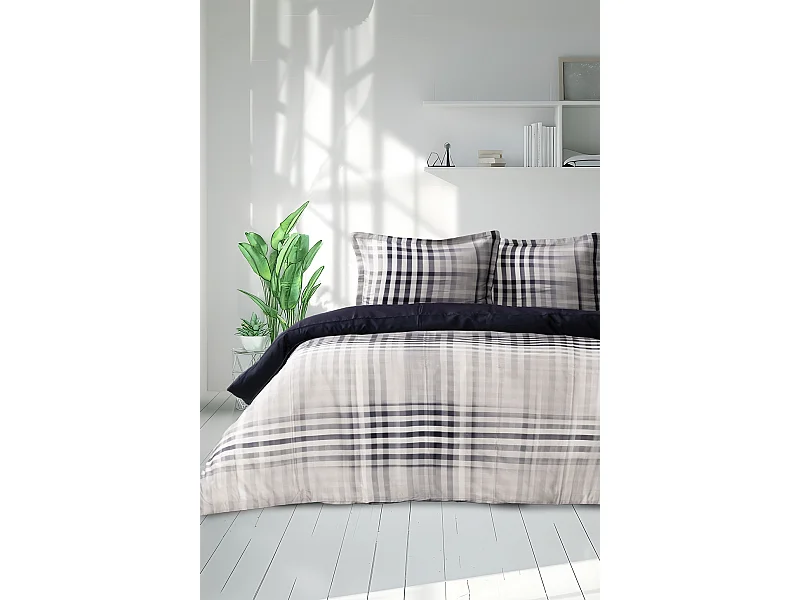 Housse de couette + taie(s) oreiller satin de coton "Gloven"