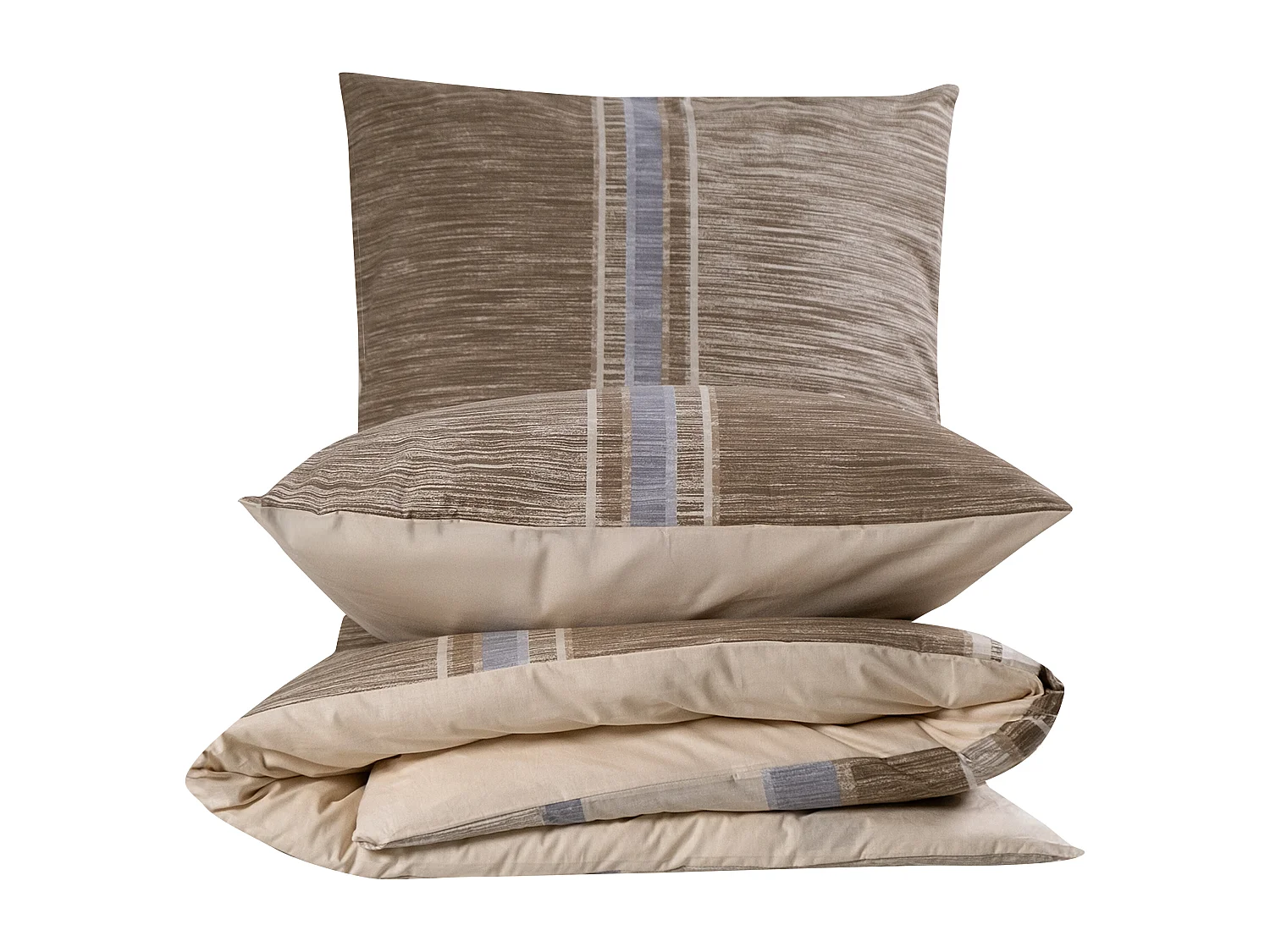 2 persoons beddengoed 200x200 cm+2 kussenslopen 65x65 cm in katoen