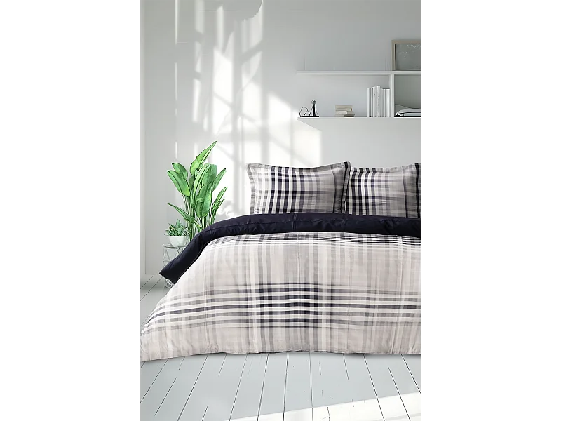 Housse de couette + taie(s) oreiller satin de coton "Gloven"