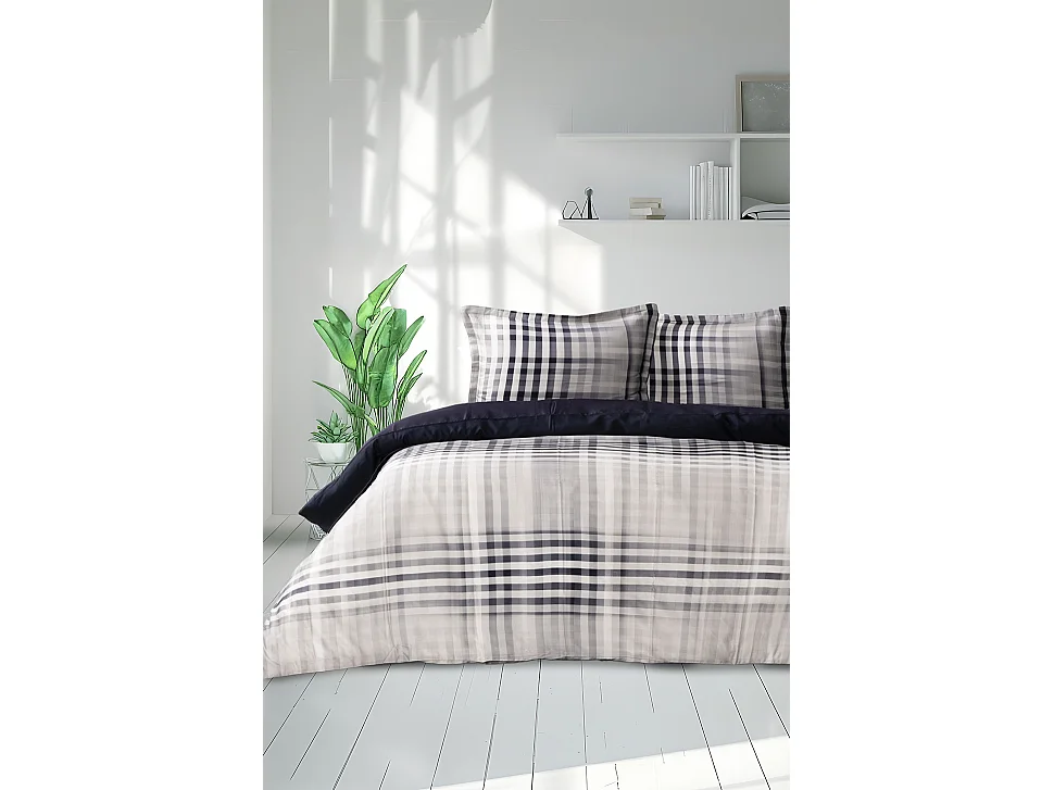 Jogo de cama para 1 pessoa 1 capa de edredão 140x200 cm+1 Fronha 63x63 cm em cetim de algodão