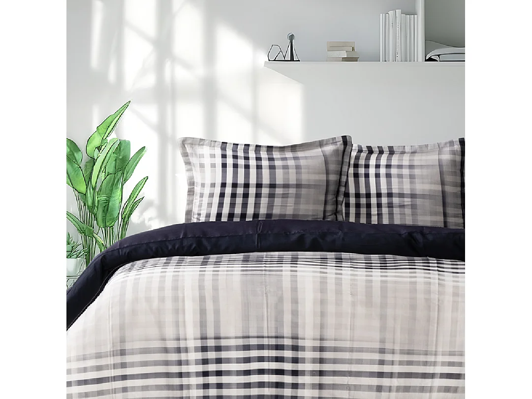 Housse de couette + taie(s) oreiller satin de coton "Gloven"