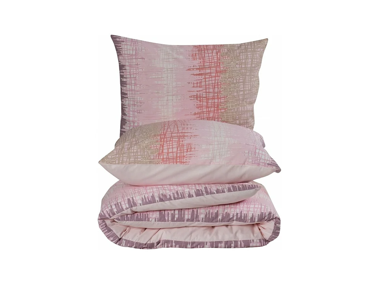 1 persoons beddengoed 140x200 cm+1 kussensloop 65x65 cm in katoen