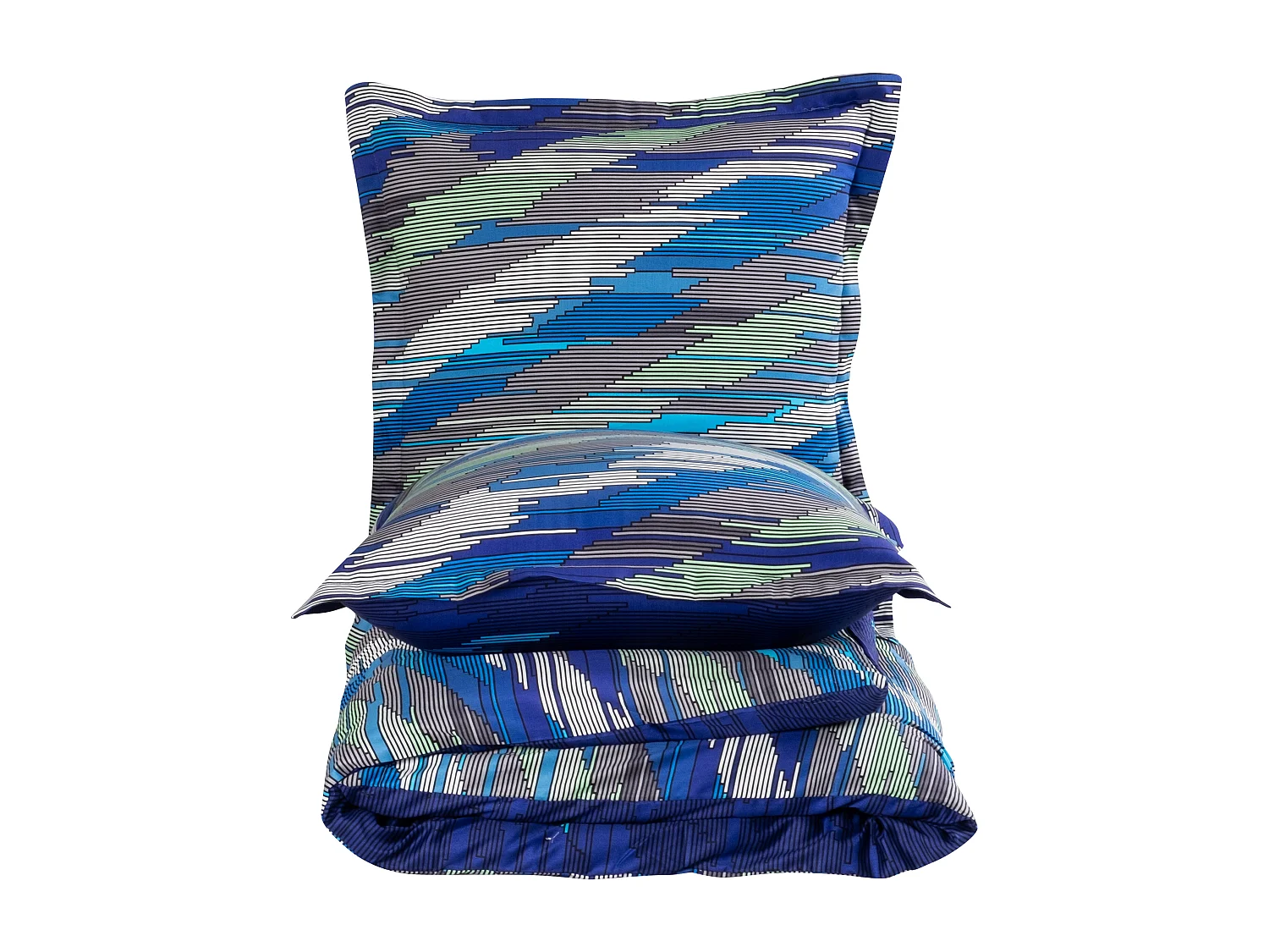 Housse de couette + taie(s) oreiller satin de coton "Neron"