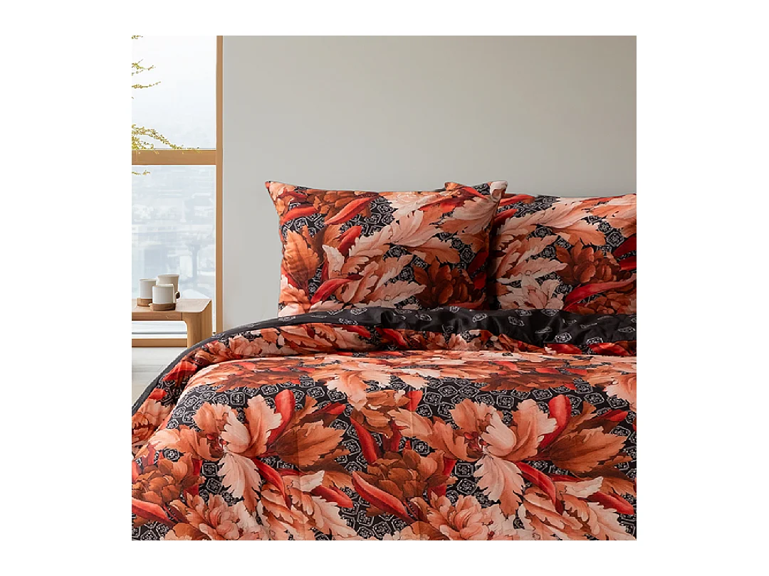 1 persoons beddengoed 140x200 cm+1 kussensloop 65x65 cm in katoen