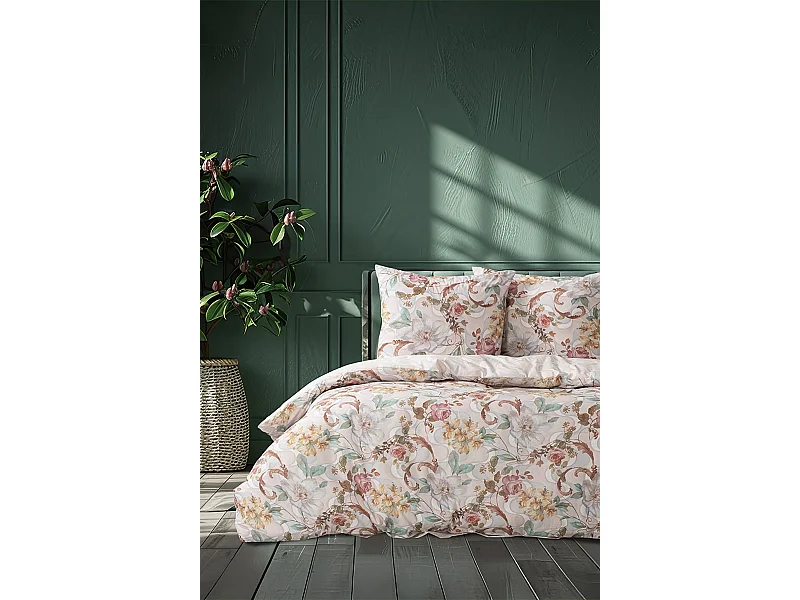 Juego de funda de edredón +funda de almohada 100% algodón "Isabella"