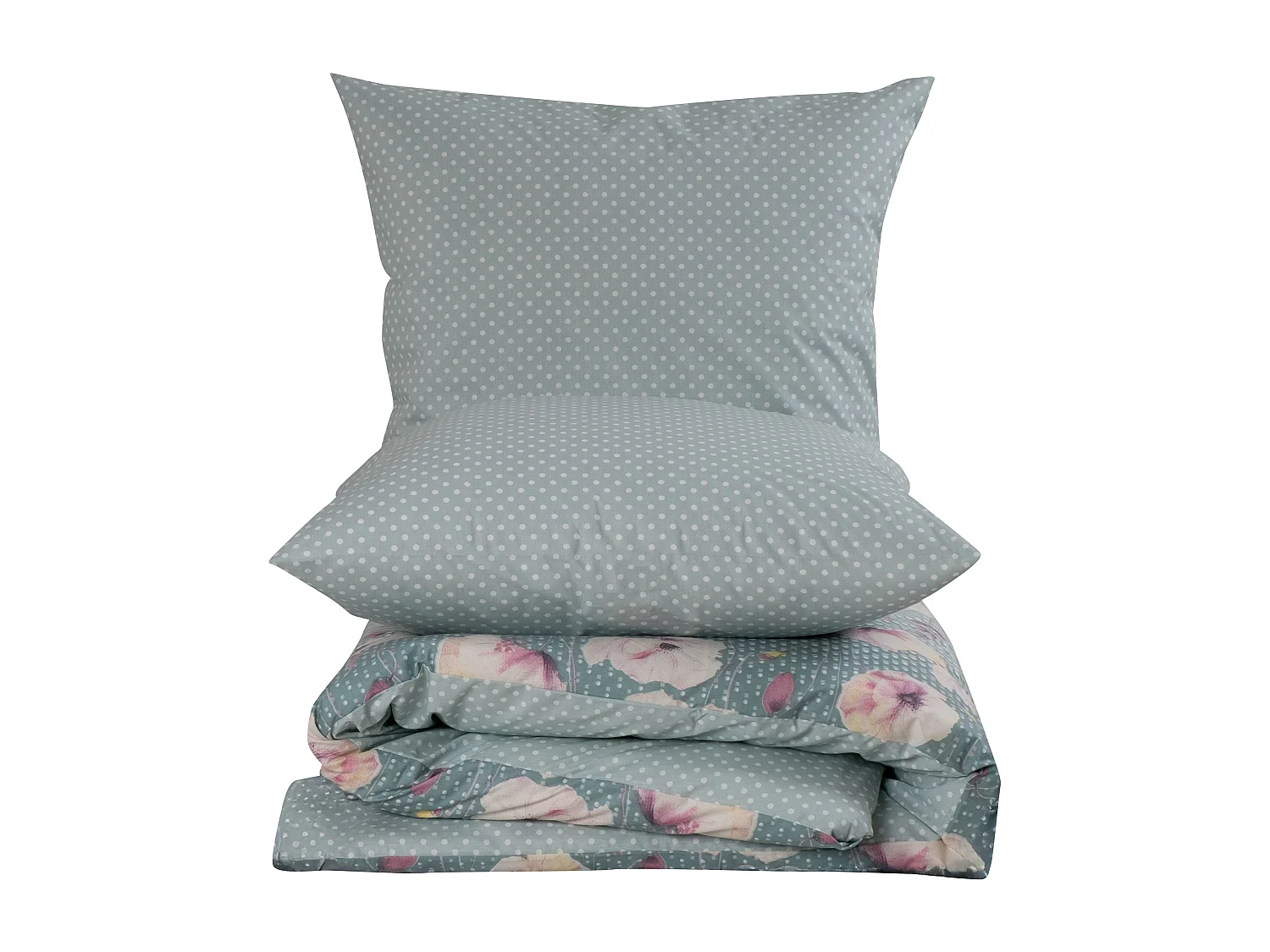 Housse de couette + taie(s) oreiller "Kenz" 100% coton imprimé.