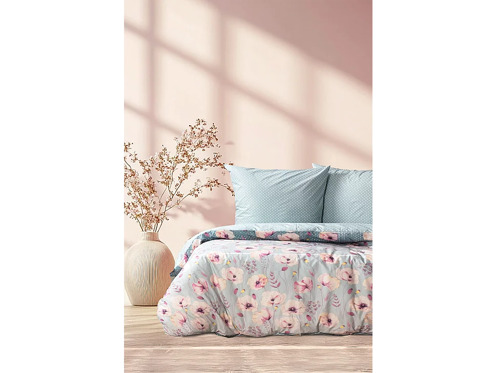 Jogo de cama para 2 pessoas 1 capa de edredão 240x220 cm+2 Fronhas 65x65 cm algodão