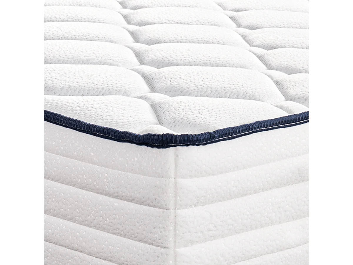 Matelas CUBA 140x190 cm à ressorts ensachés, en mousse haute densité, indépendance du couchage, face été/hiver, épaisseur 27cm
