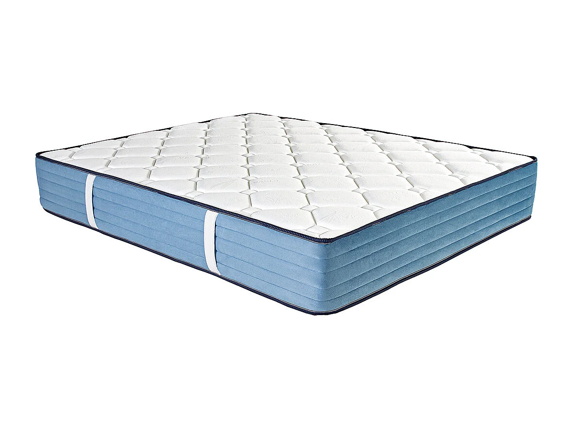 Matelas réversible CALI 180x200 cm, mousse haute densité, indépendance du couchage, face été/hiver, épaisseur 24 cm