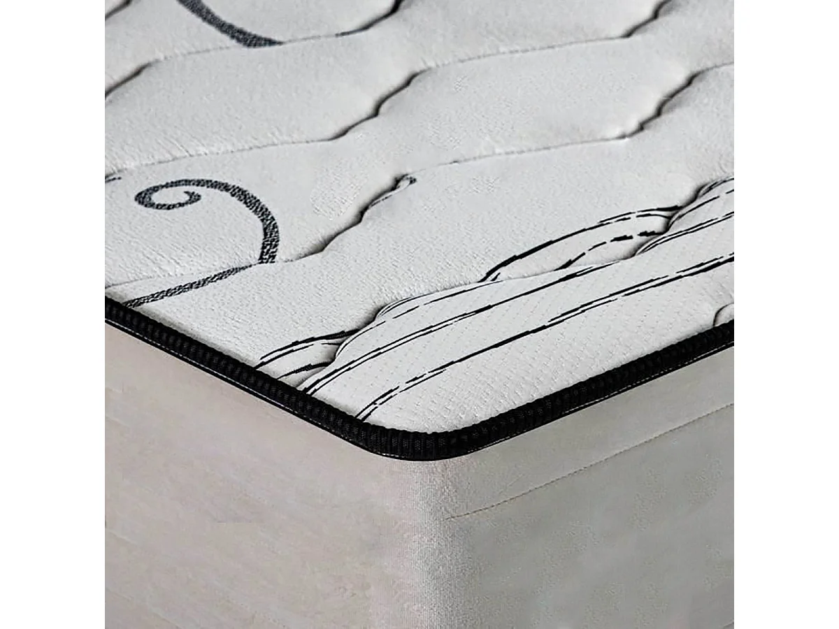 Matelas réversible NELIA 180x200 cm, mousse haute densité, indépendance du couchage, avec face été/hiver, épaisseur 24 cm