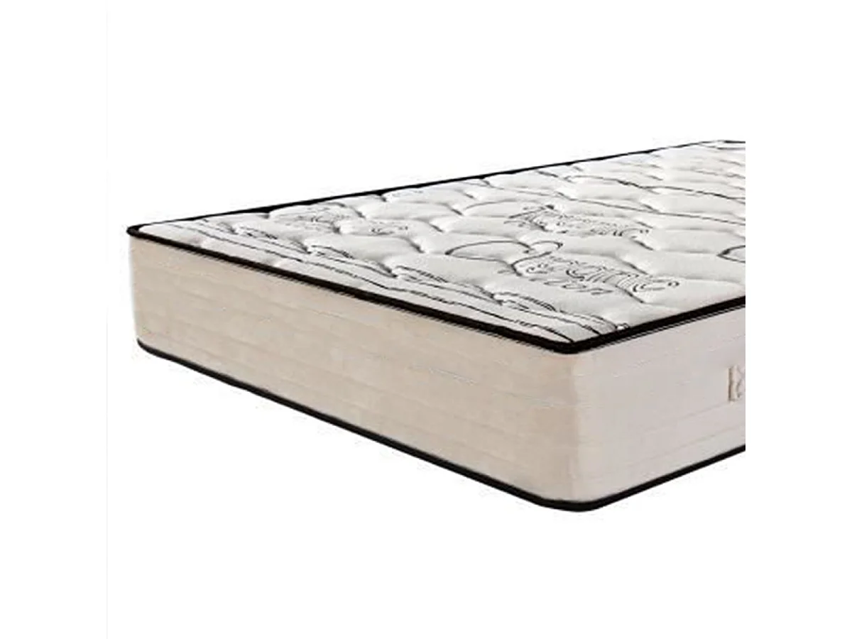 Matelas réversible NELIA 180x200 cm, mousse haute densité, indépendance du couchage, avec face été/hiver, épaisseur 24 cm