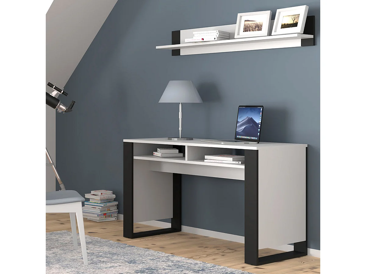 Bureau 2 nissen Gani Wit en Zwart