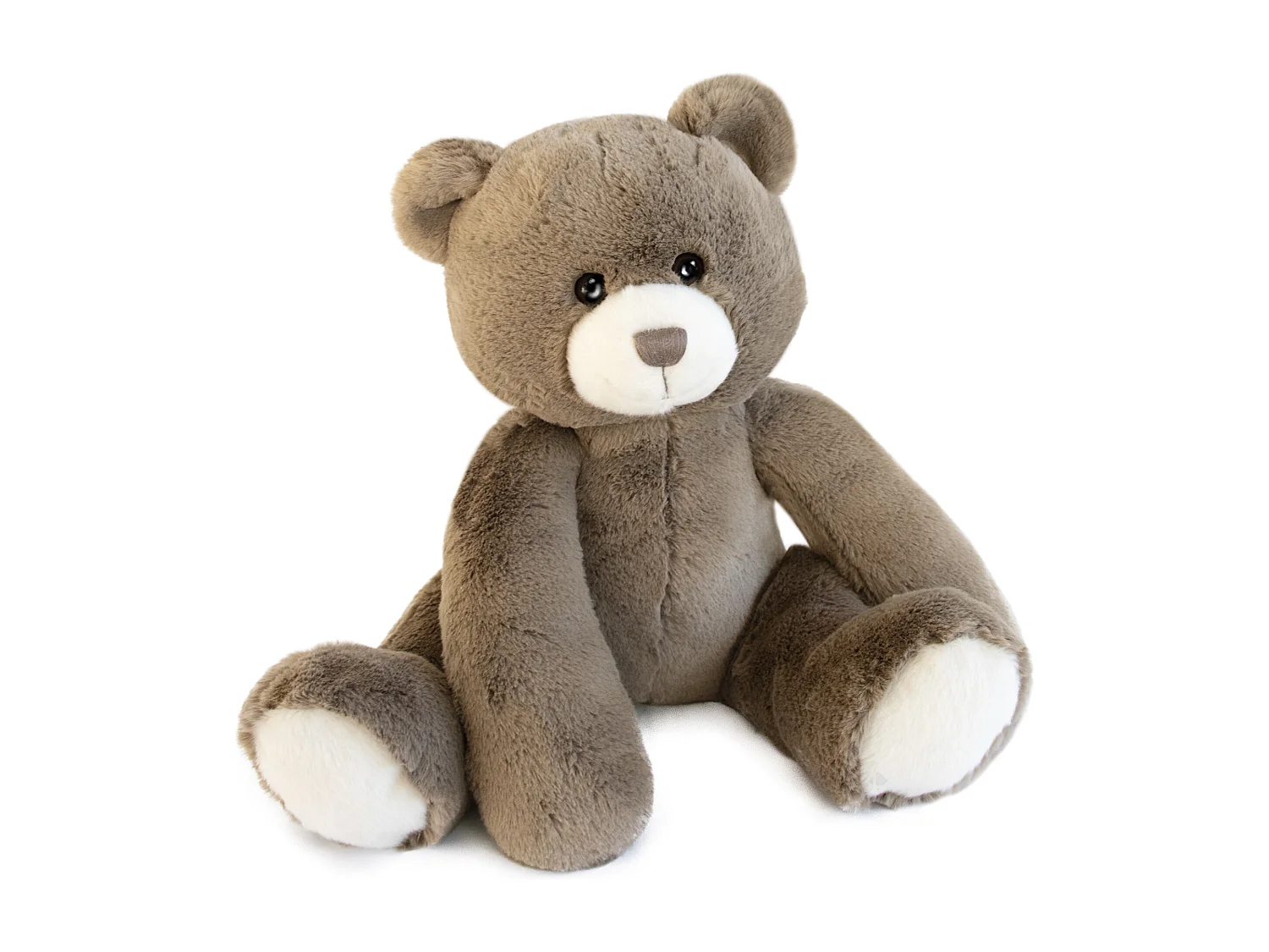 Peluche 35 cm en 100% polyester collection OSCAR ours marron taupe
