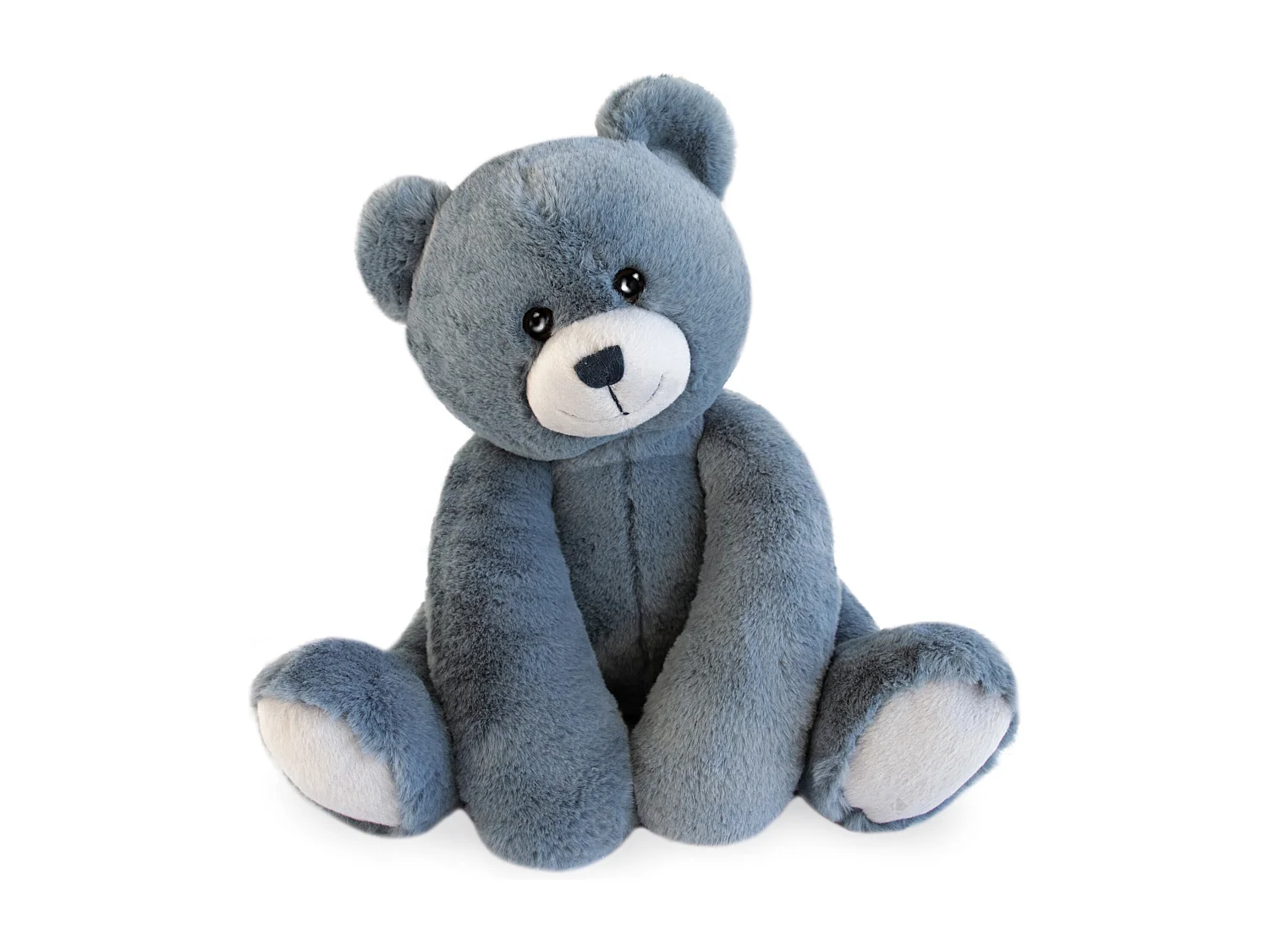 Peluche 35 cm en 100% polyester collection OSCAR ours bleu jean