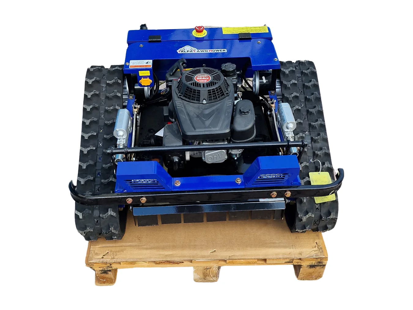 Grasschneider – ferngesteuerter Raupenrasenmäher mit 7,9 PS starkem 225-cm3-Motor von Loncin