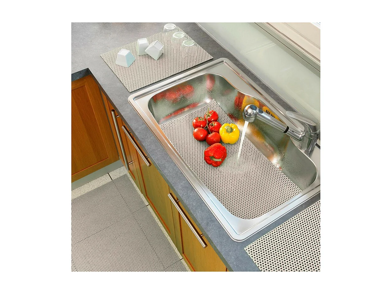 Tapis Multi-Usage en PVC "Tubulo" 43x65cm Naturel