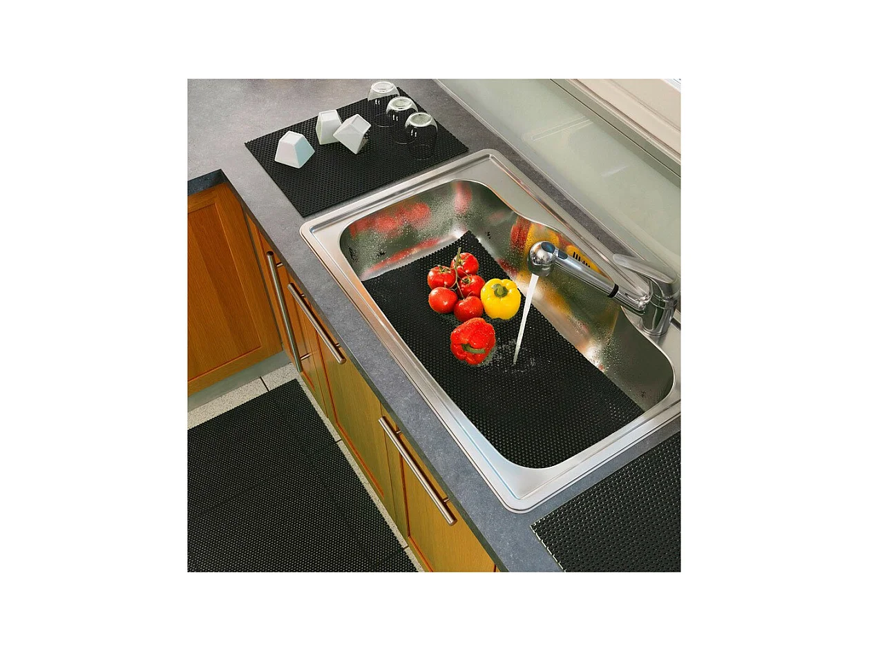 Tapis Multi-Usage en PVC "Tubulo" 43x65cm Anthracite