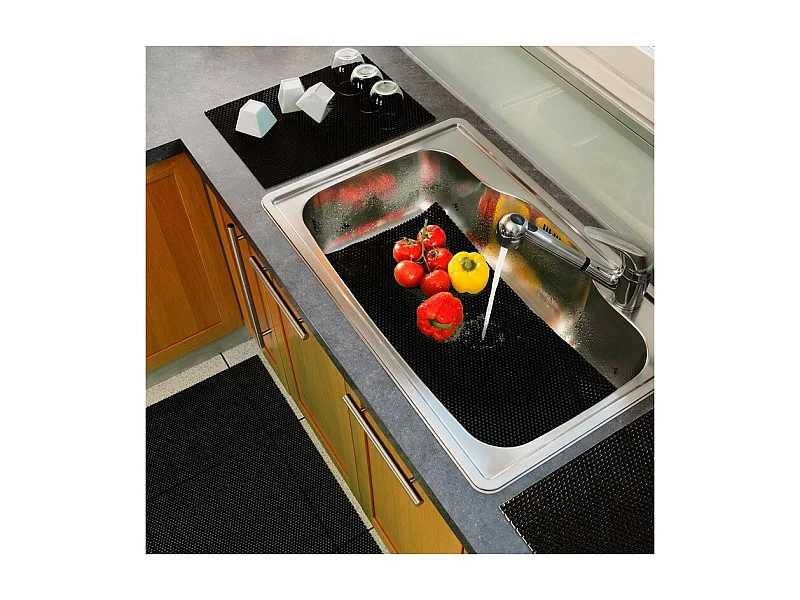 Tapis Multi-Usage en PVC "Tubulo" 32x43cm Noir