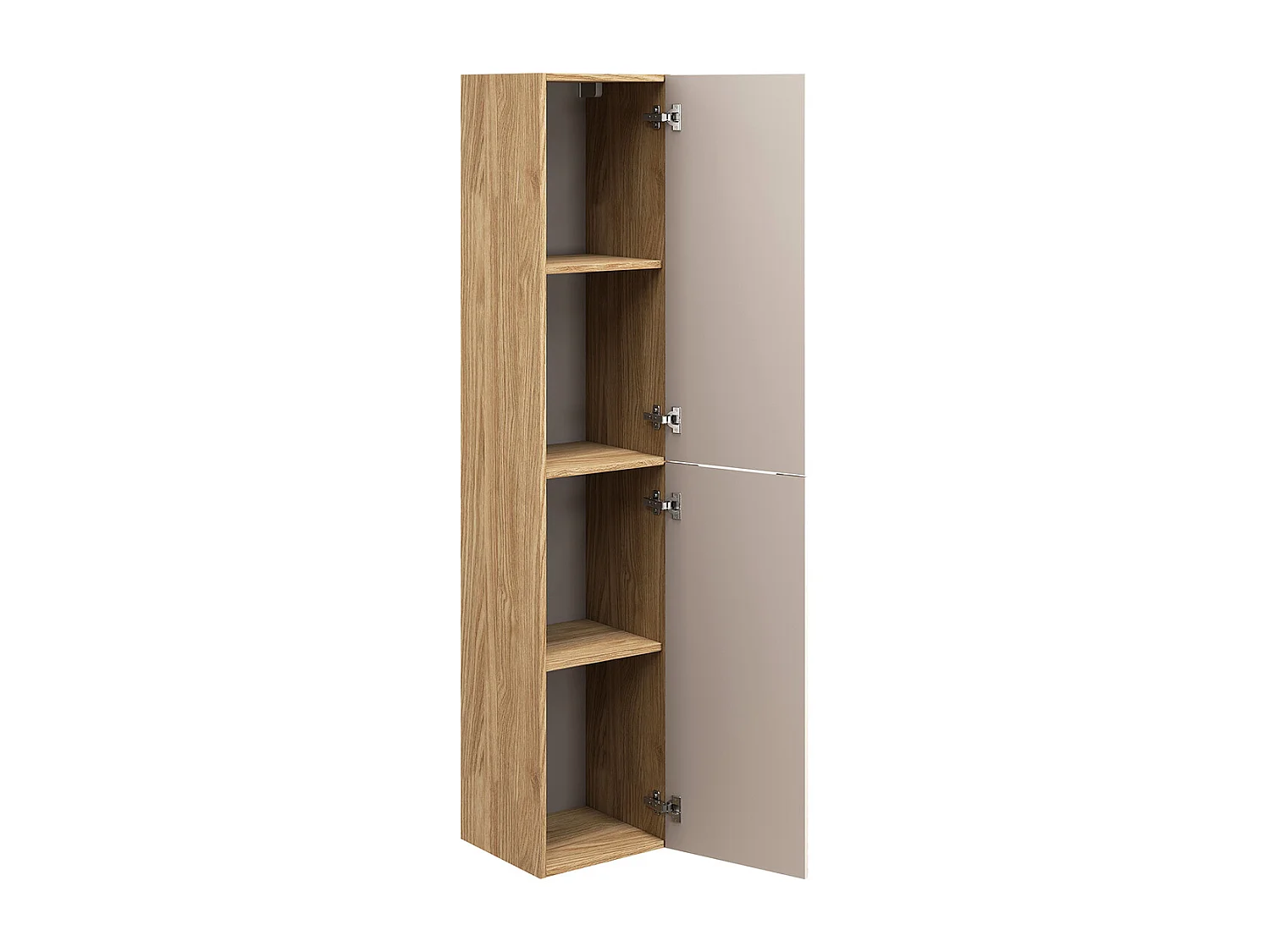80 cm enkelt tvättställsskåp och Elora Beige och träpelaruppsättning