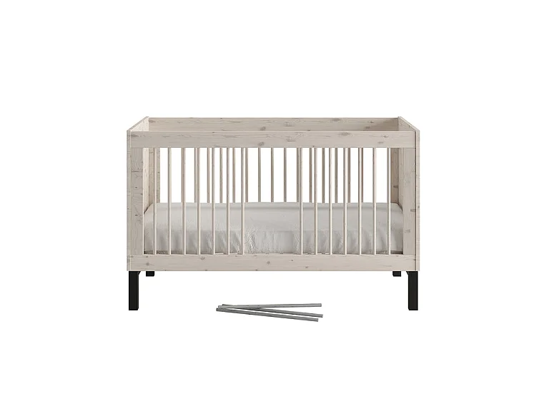 Lit évolutif 70x140 Country Bois blanchi