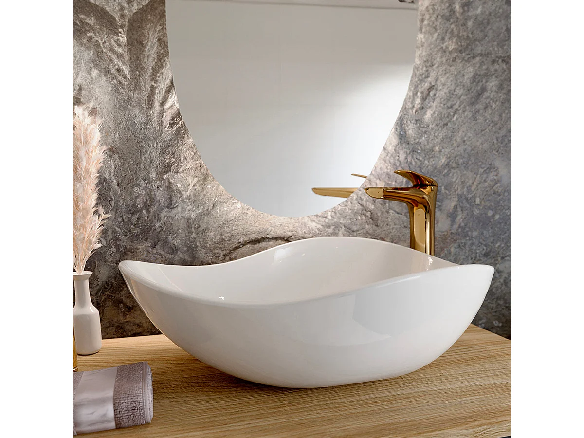 Elora 120cm dubbele wastafel 4 laden Beige Cloud hout