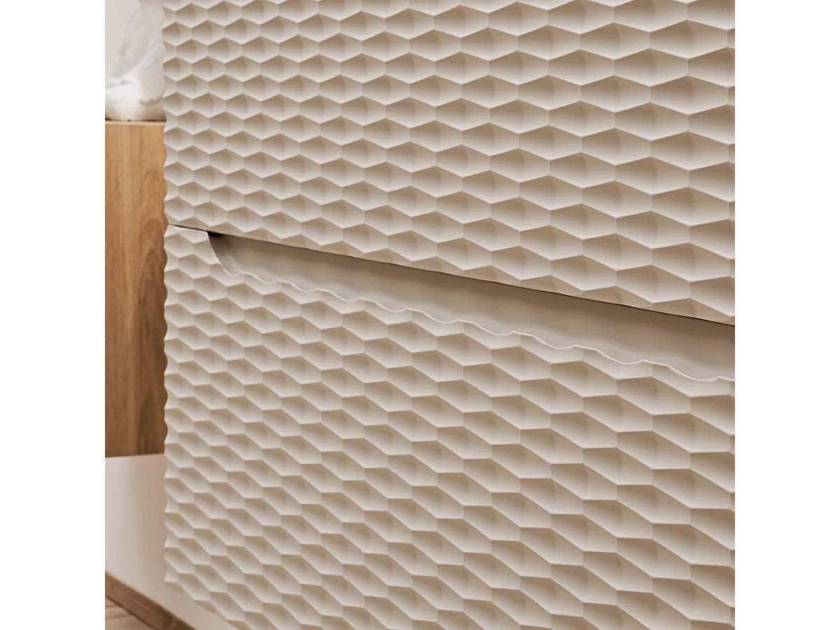 Meuble simple vasque 60cm Elora Beige et bois