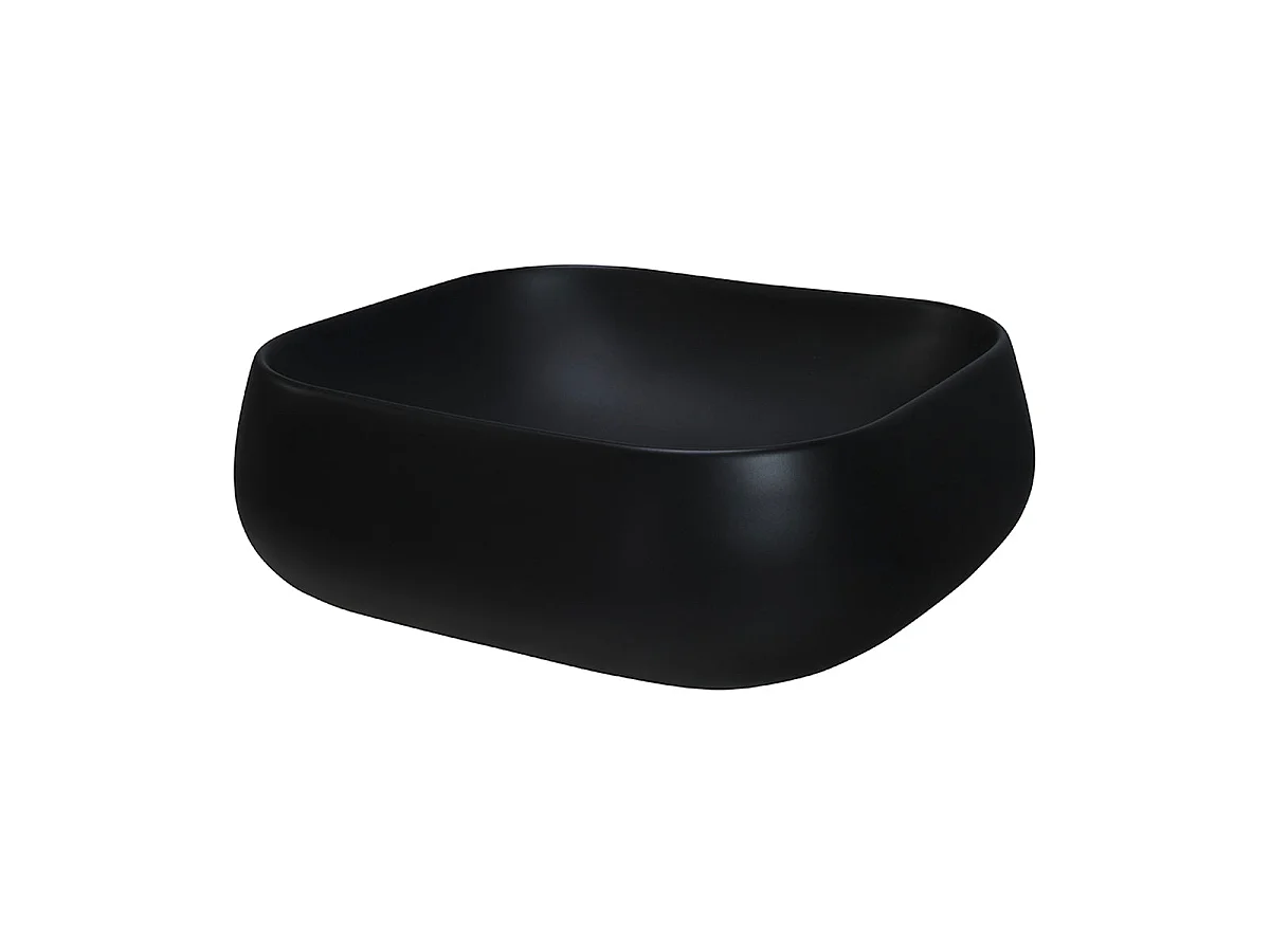 Mobile lavabo singolo Elora 90cm Nero e legno