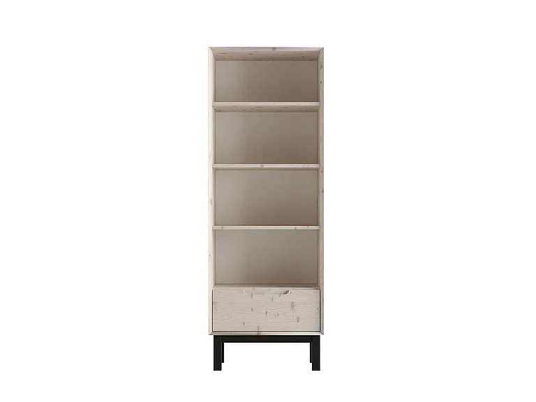 1-drawer bookcase Pinio Country Bleached wood