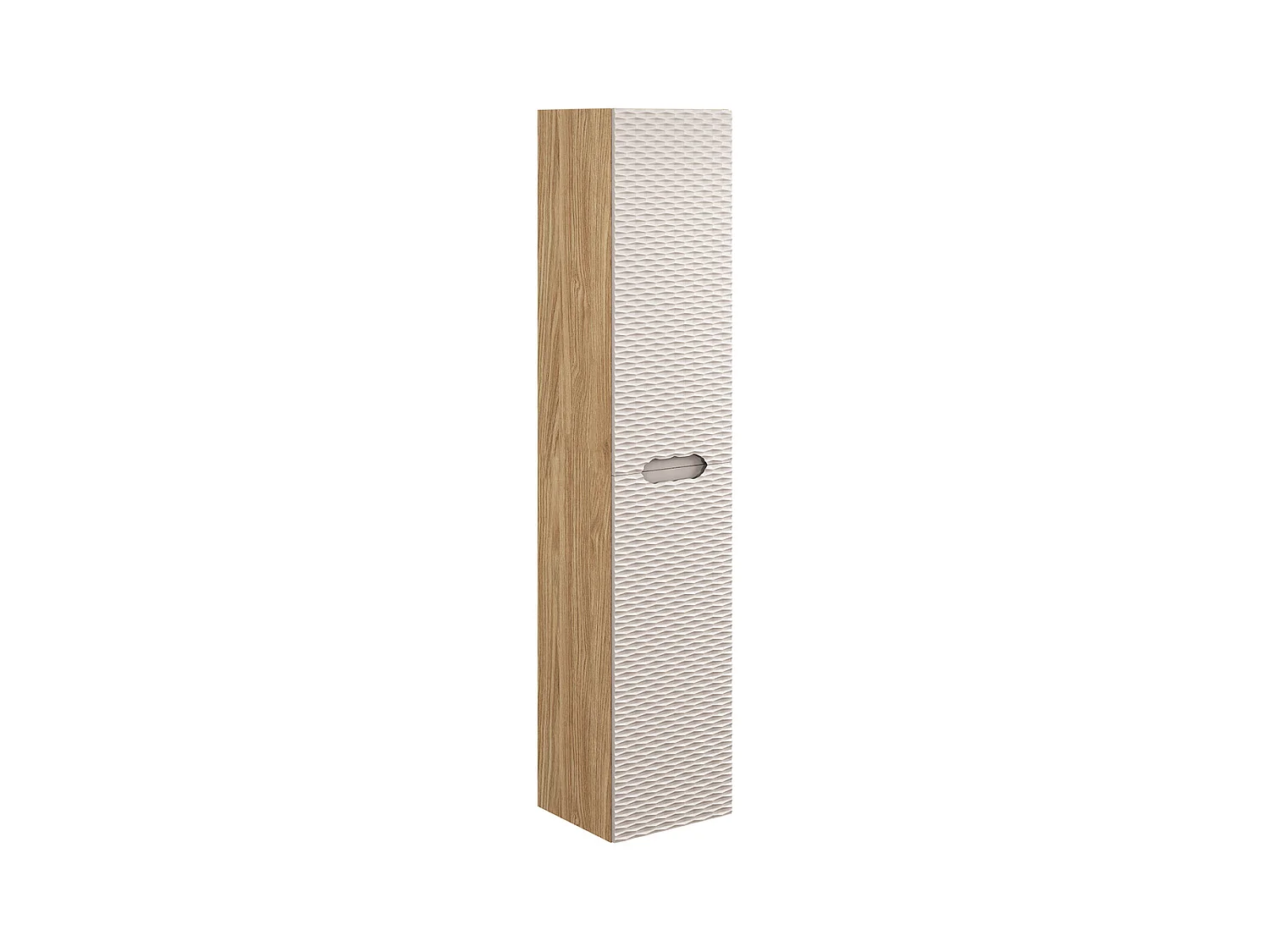 Columna de pared 2 puertas Elora Beige y madera