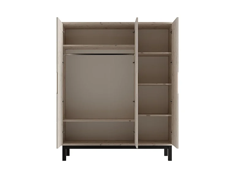 3-door wardrobe Pinio Country Bleached wood