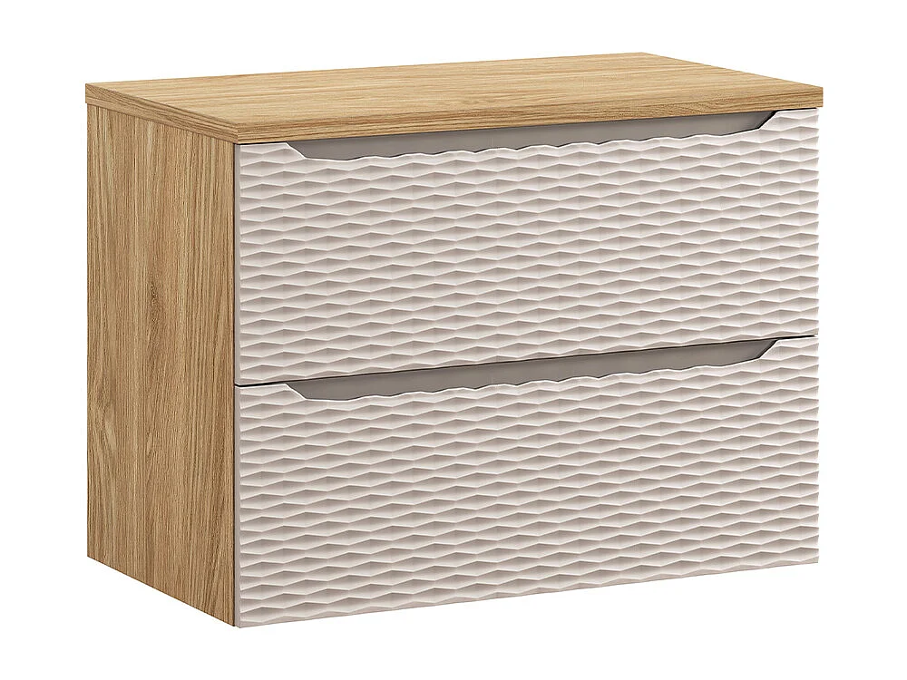 Elora 80cm badmeubel Beige en hout