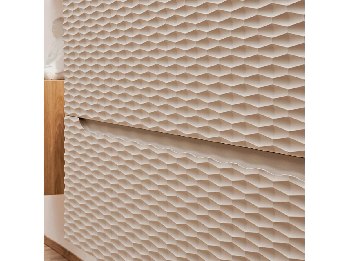 Mobiletto Elora 80cm Beige e legno