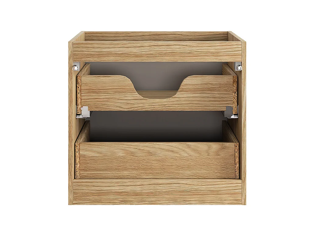 Meuble sous-vasque 60cm Elora Beige et bois