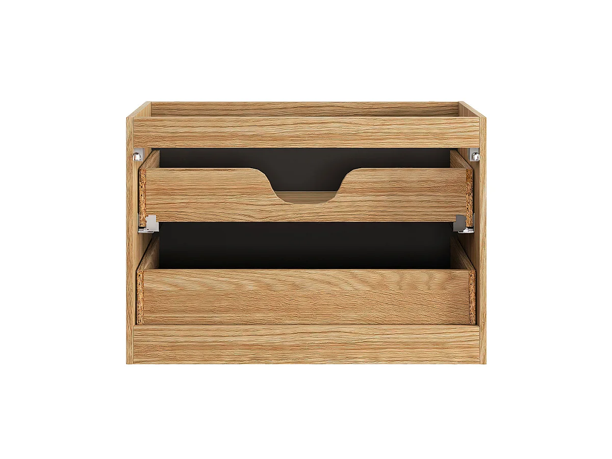 Mobiletto Elora 80cm Nero e legno