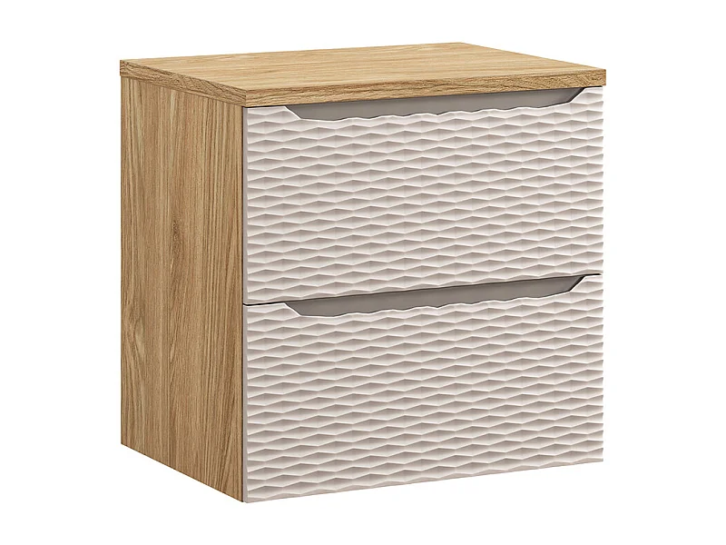 Elora 60cm badmeubel Beige en hout