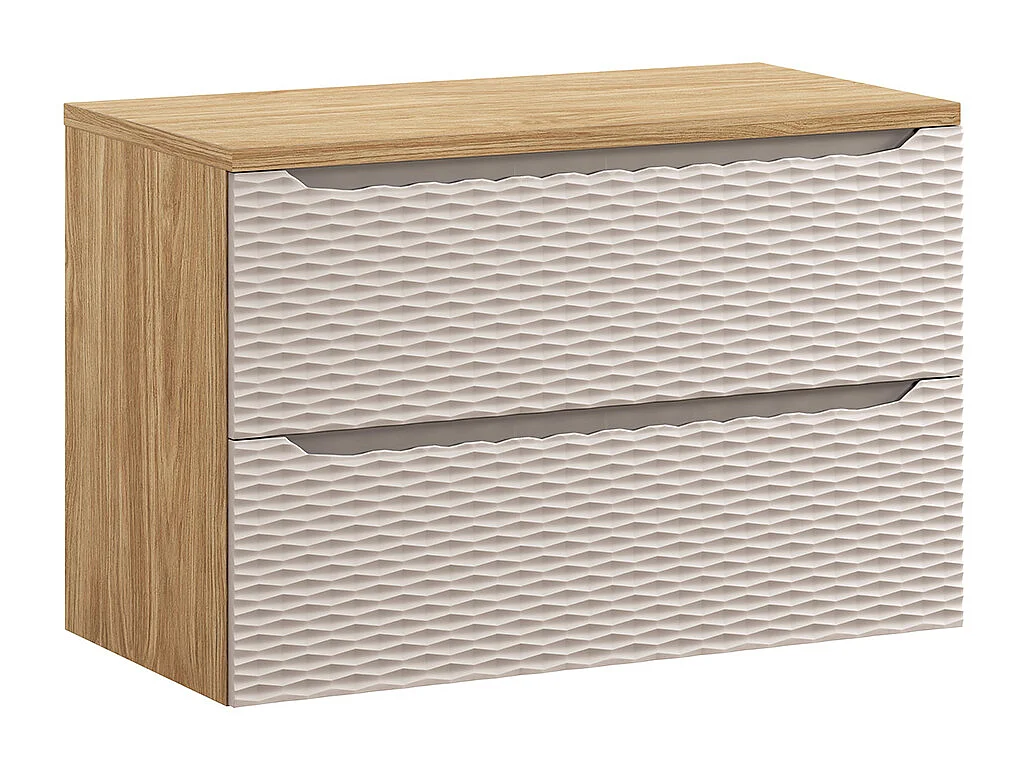 Elora 90 cm underskab Beige og træ
