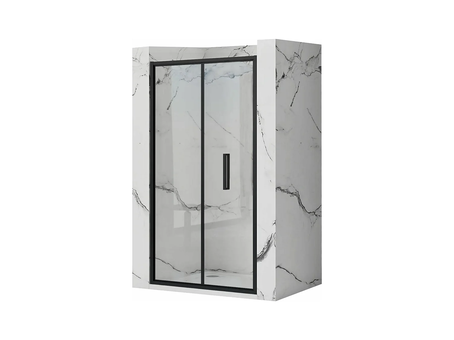 Porte De Douche Rea Rapid Fold 80 Black