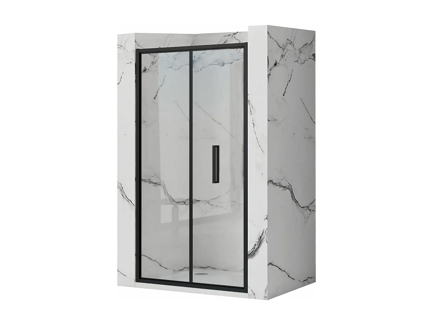 Porte De Douche Rea Rapid Fold 80 Black