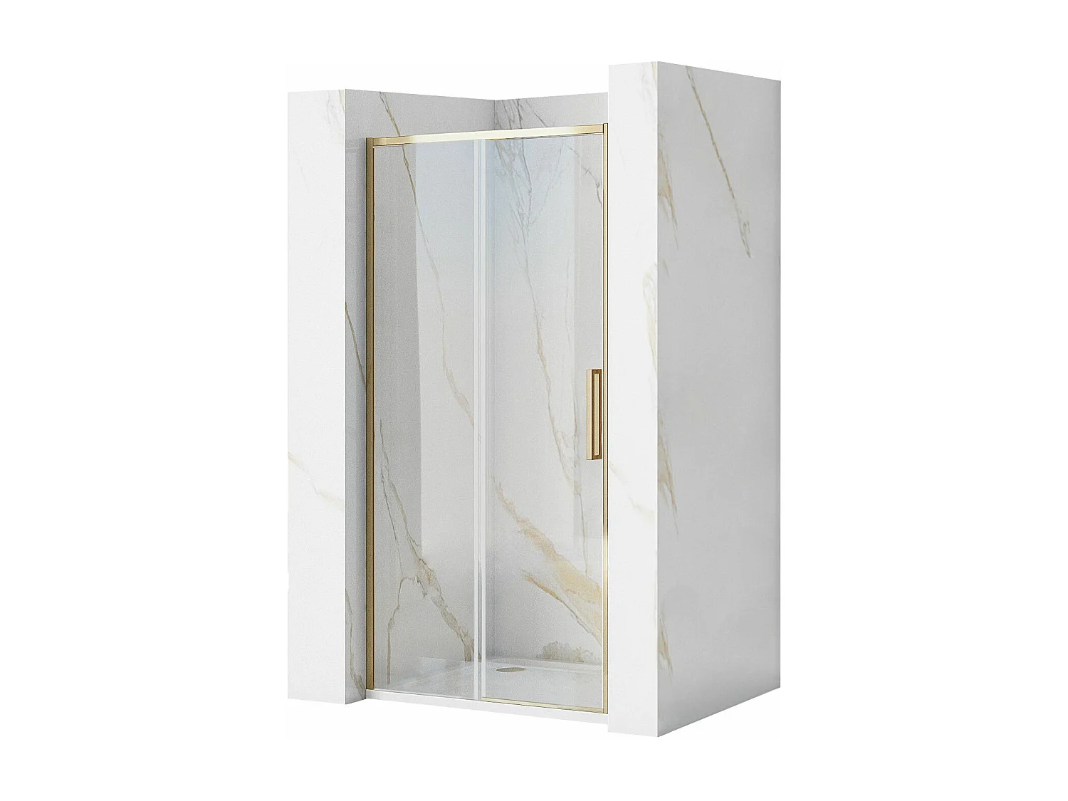 Porte De Douche Coulissante Rea Rapid Slide 140 Gold