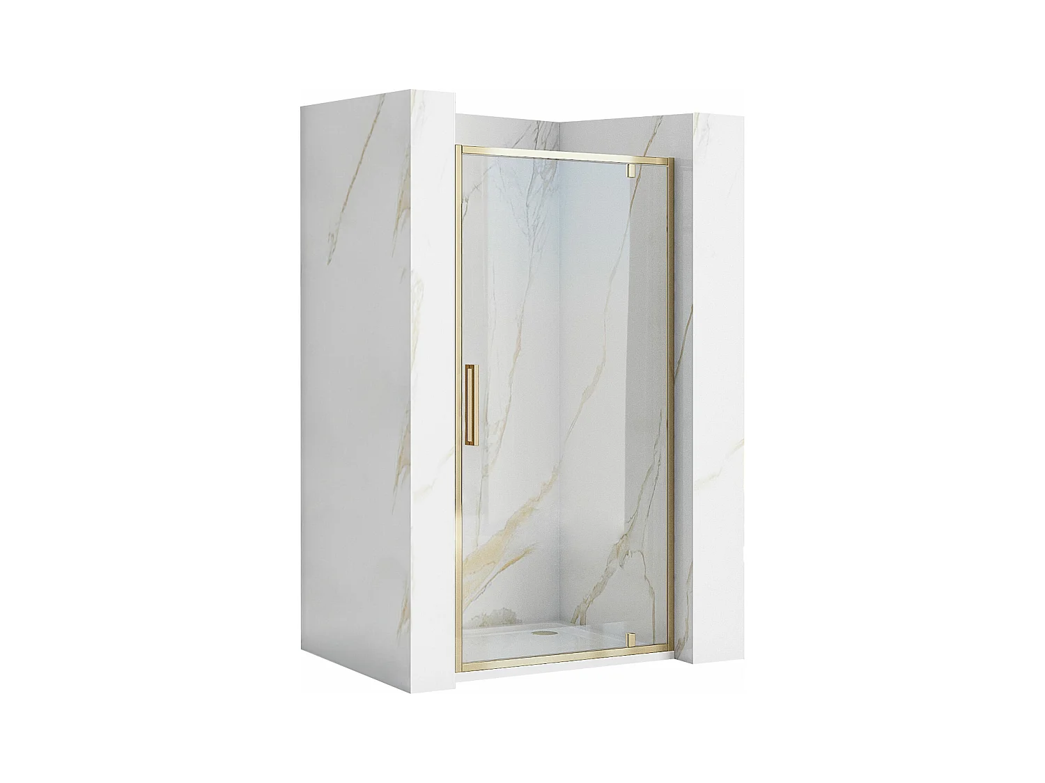 Porte De Douche Rea Rapid Swing 90 Gold